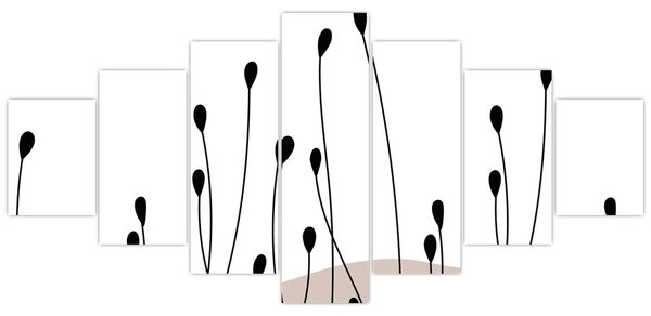 Obraz - Grafická louka N⁰1 (210x100 cm)