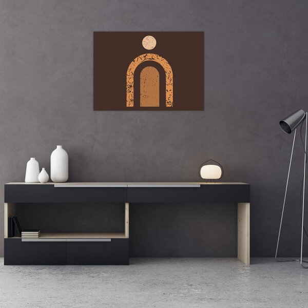 Obraz - Oranžové oblouky N⁰3 (70x50 cm)