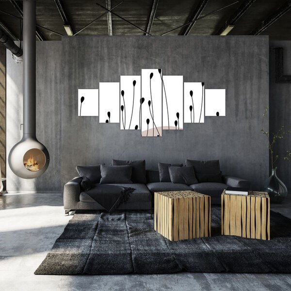 Obraz - Grafická louka N⁰1 (210x100 cm)