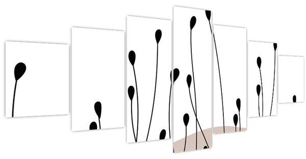 Obraz - Grafická louka N⁰1 (210x100 cm)