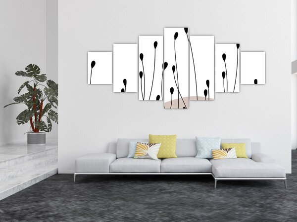 Obraz - Grafická louka N⁰1 (210x100 cm)