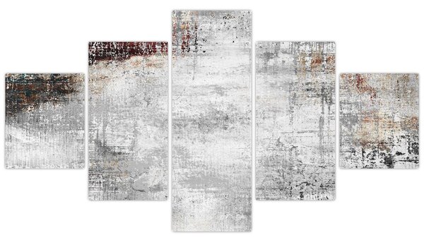 Obraz - Abstraktní texturované plátno (125x70 cm)