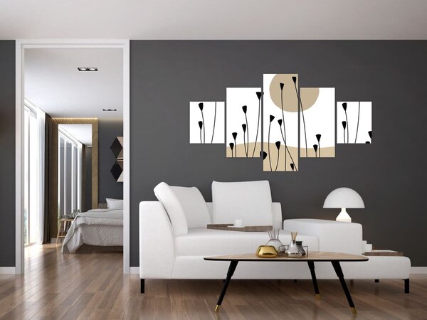 Obraz - Grafická louka N⁰2 (125x70 cm)