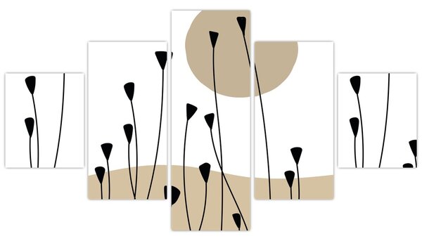 Obraz - Grafická louka N⁰2 (125x70 cm)