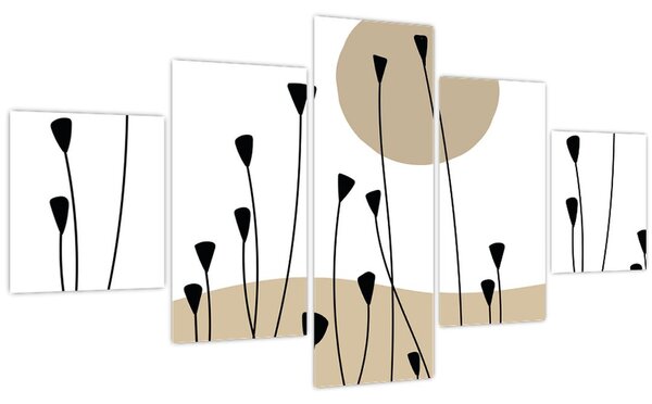 Obraz - Grafická louka N⁰2 (125x70 cm)