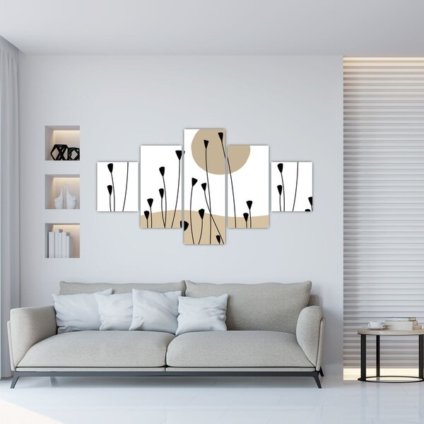 Obraz - Grafická louka N⁰2 (125x70 cm)