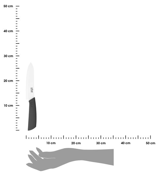 Keramický kuchyňský nůž Zirco 27,5 cm