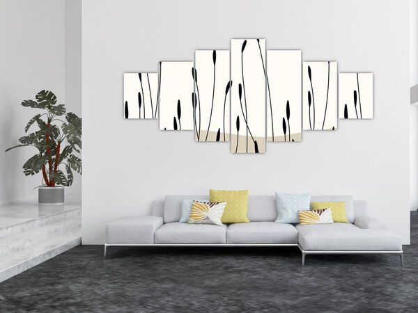 Obraz - Grafická louka N⁰3 (210x100 cm)