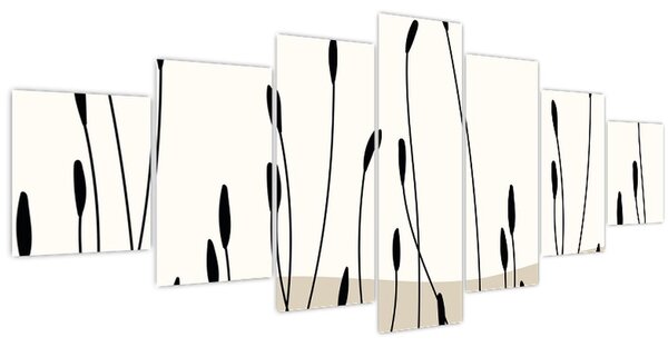 Obraz - Grafická louka N⁰3 (210x100 cm)