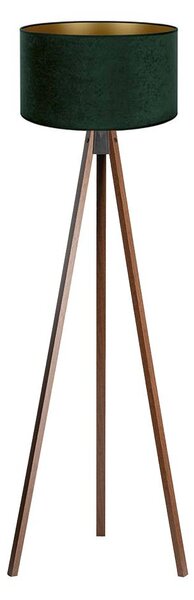 Brilagi - Stojací lampa VELVET 1xE27/60W/230V wenge/zelená