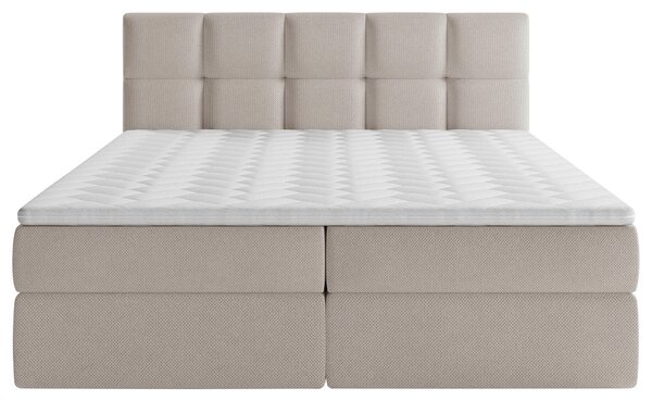 AMERICKÁ POSTEL, 140/200 cm, béžová MID.YOU - Postele s úložným prostorem, Online Only