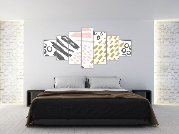 Obraz - Abstraktní tahy (210x100 cm)