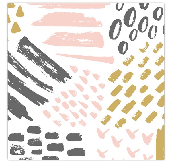 Obraz - Abstraktní tahy (30x30 cm)