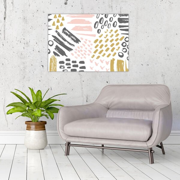 Obraz - Abstraktní tahy (70x50 cm)