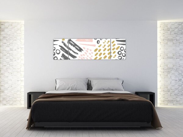 Obraz - Abstraktní tahy (170x50 cm)
