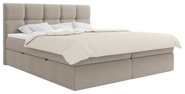 AMERICKÁ POSTEL, 140/200 cm, béžová MID.YOU - Postele s úložným prostorem, Online Only