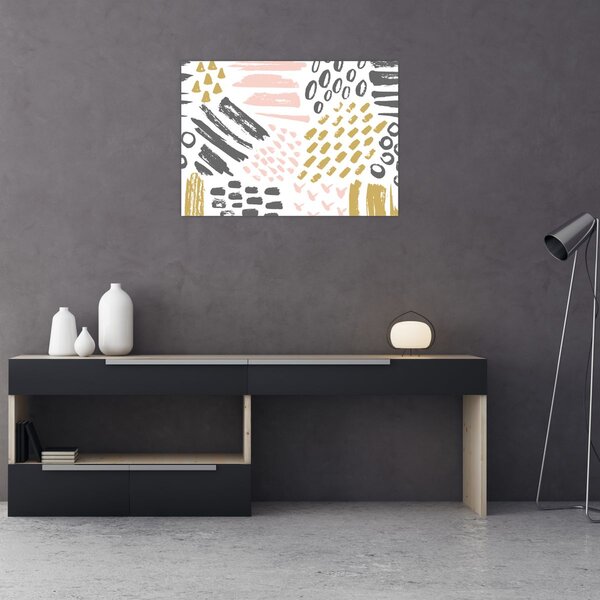 Obraz - Abstraktní tahy (70x50 cm)
