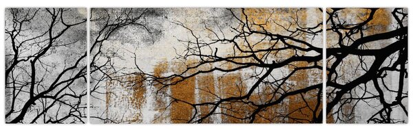 Obraz - Siluety stromů (170x50 cm)