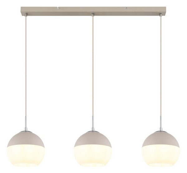 Závěsné svítidlo 3x E27 písková, opálová IP20 GLOBO lighting RAGUSA 15999-3H