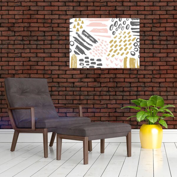Obraz - Abstraktní tahy (70x50 cm)