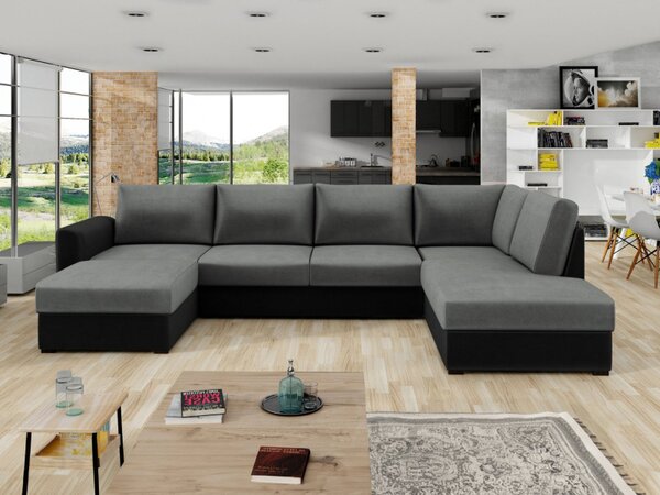 Rohová rozkládací pohovka Szafran Premium, Potah: Piano 17 + Piano 14, Strana: pravá 5903211471643