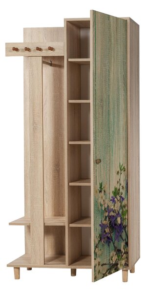 Předsíňová stěna Gardin 727 (dub sonoma). Akce -24%