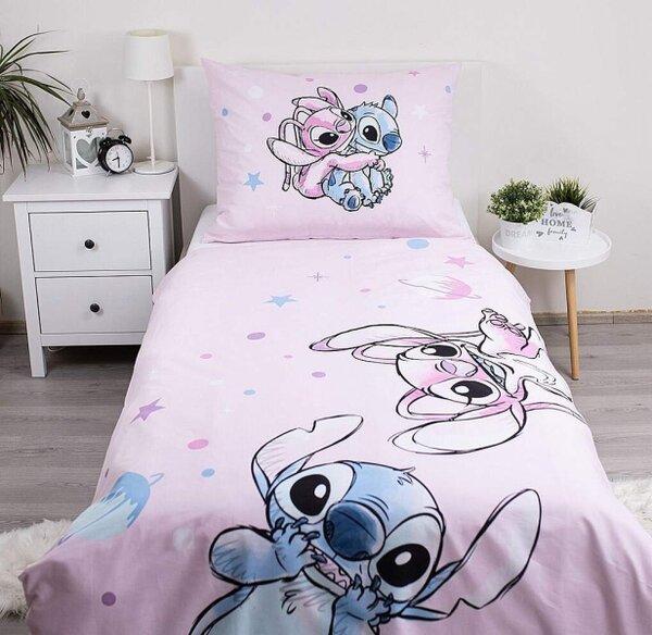 Jerry Fabrics Povlečení Lilo a Stitch Universe 140x200, 70x90 cm