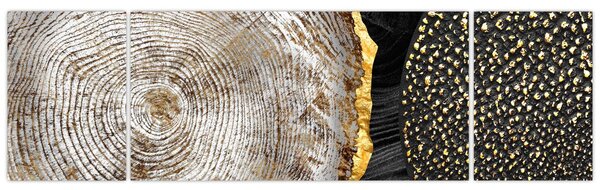 Obraz - Kmen stromu v koláži 2 (170x50 cm)