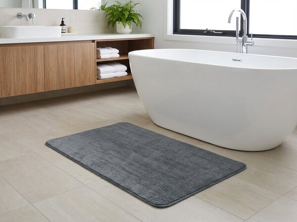 Koupelnová předložka TRIVORA 60x100 cm tmavě šedá