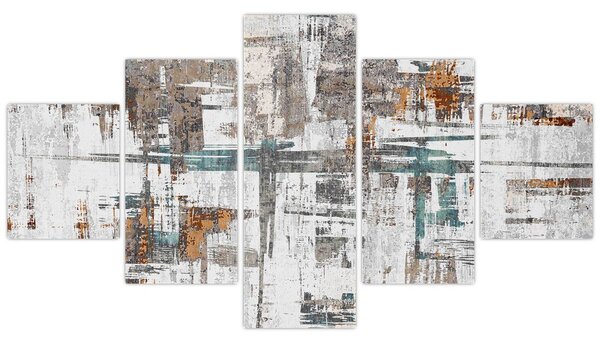 Obraz - Abstraktní tahy (125x70 cm)