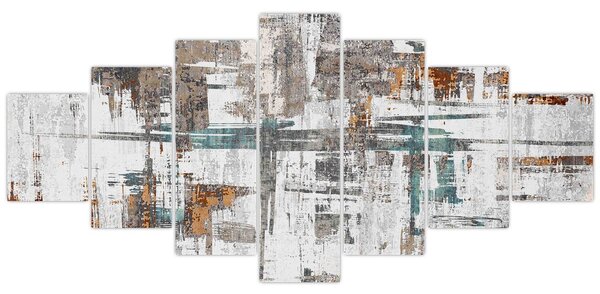 Obraz - Abstraktní tahy (210x100 cm)