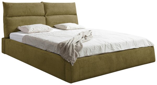 ČALOUNĚNÁ POSTEL, 180/200 cm, zelená MID.YOU - Postele s úložným prostorem, Online Only