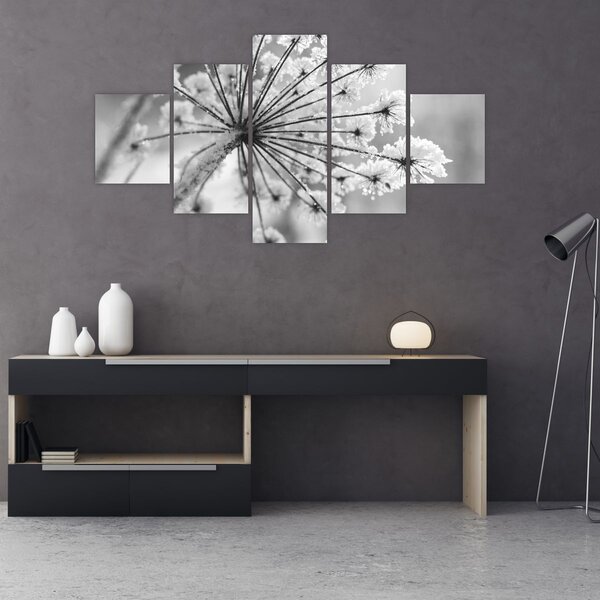 Obraz - Květina v zimě (125x70 cm)