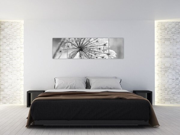 Obraz - Květina v zimě (170x50 cm)