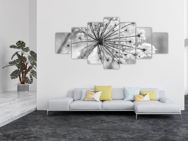 Obraz - Květina v zimě (210x100 cm)