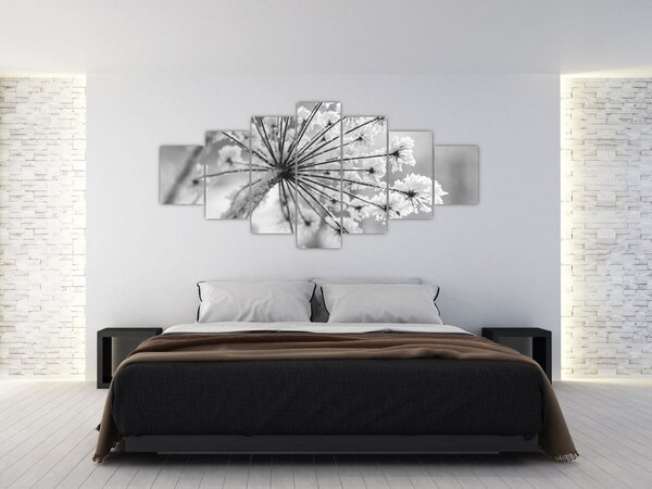 Obraz - Květina v zimě (210x100 cm)