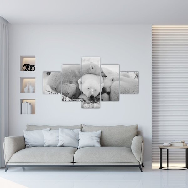 Obraz - Lední medvědi (125x70 cm)