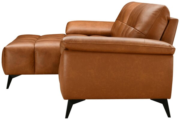 ROHOVÁ SEDAČKA, textil, kůže, koňaková MID.YOU - Sedací soupravy, Online Only