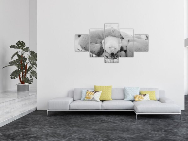 Obraz - Lední medvědi (125x70 cm)
