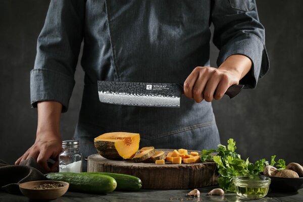 Nakiri nůž XinZuo Mo X06 6,8"