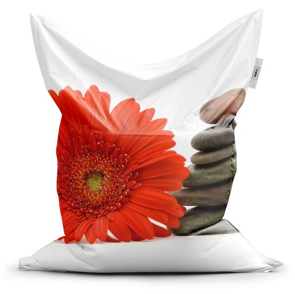 Sablio Sedací vak Classic Gerbera s kameny - 150x100 cm