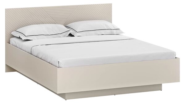Manželská postel 160 cm Explicaba (kašmír + dub castello)