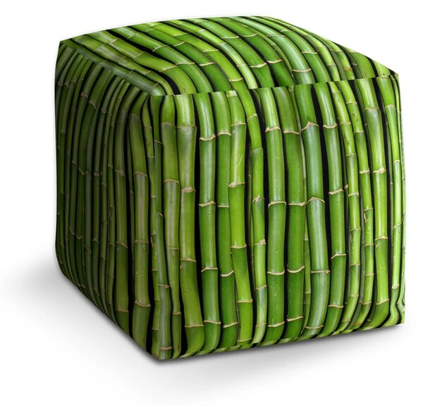 Sablio Taburet Cube Bambus - 40x40x40 cm