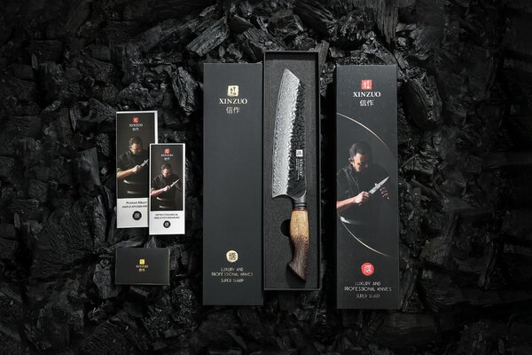 Šéfkuchařský nůž Bunka XinZuo Mo X06 8,5"