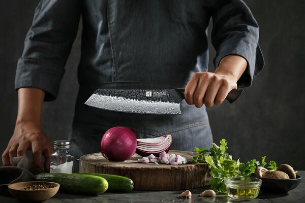 Šéfkuchařský nůž Bunka XinZuo Mo X06 8,5"