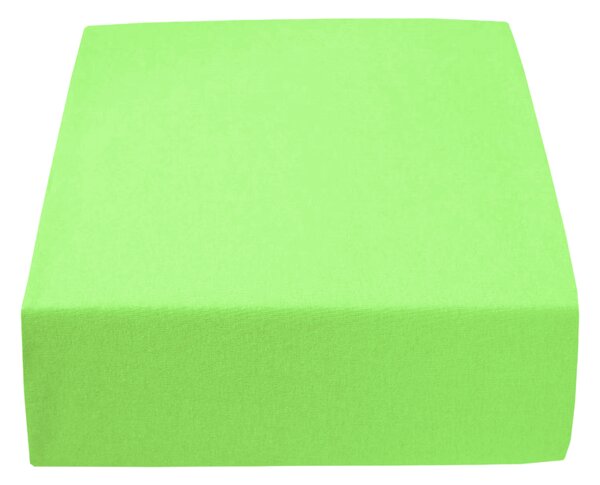 Prostěradlo Froté Classic s gumkou zelené – 180 x 80 cm