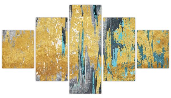Obraz - Zlatý design (125x70 cm)