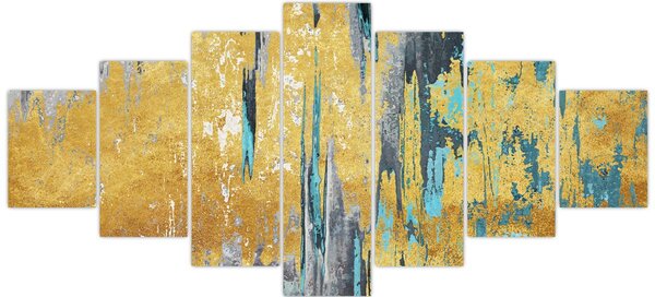 Obraz - Zlatý design (210x100 cm)