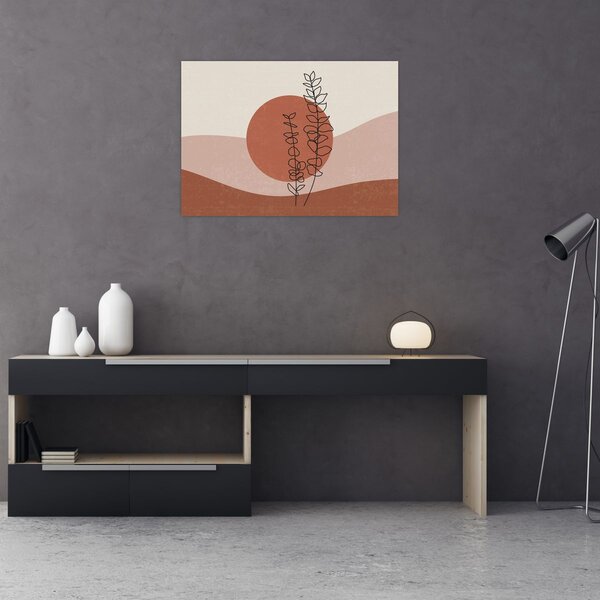 Obraz - Boho listy N⁰1 (70x50 cm)