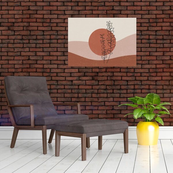 Obraz - Boho listy N⁰1 (70x50 cm)